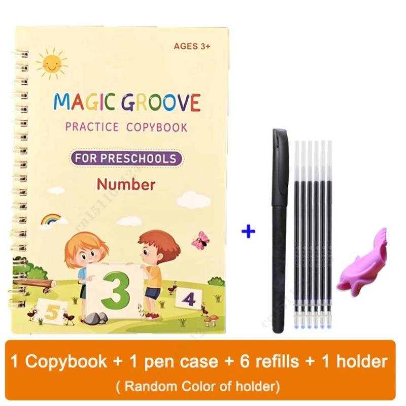 Number Magic Groove Calligraphy Copybook